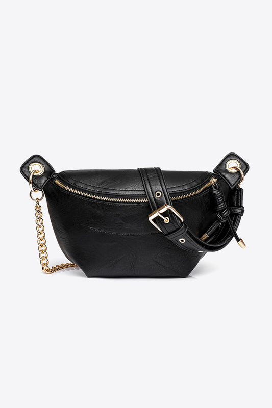 Vegan Leather Chain Strap Crossbody | Bag