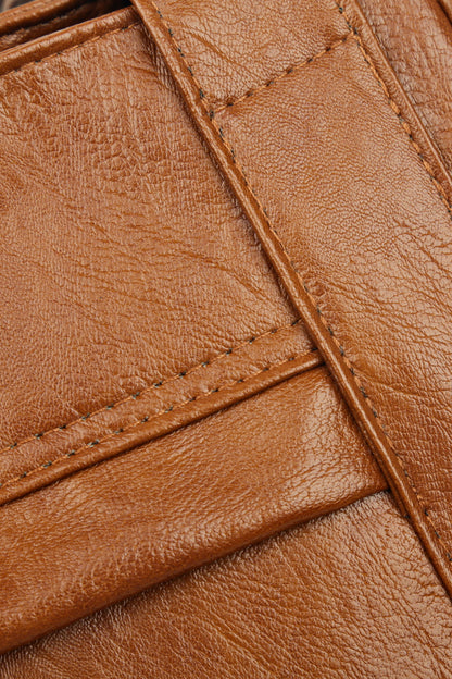 Tied Caramel Vegan Leather | Handbag