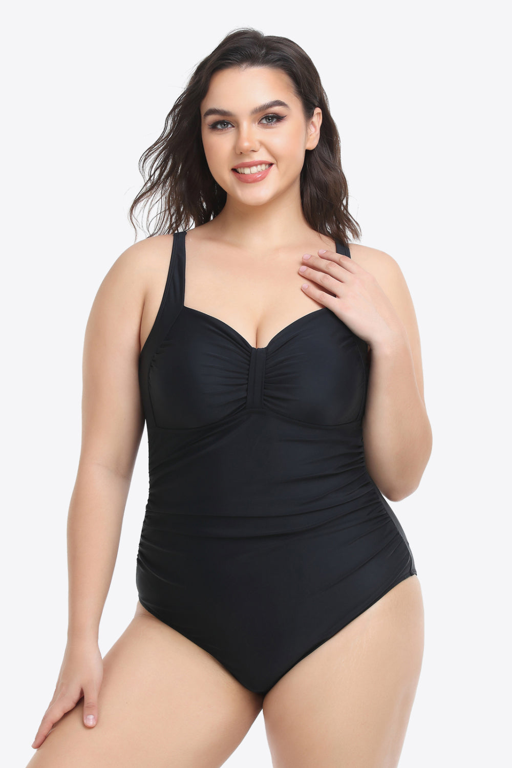 Sleeveless Plunge | One-Piece Swimsuit