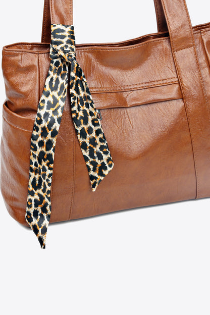 Tied Caramel Vegan Leather | Handbag