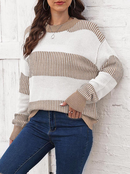 Round Neck Drop Shoulder | Sweater