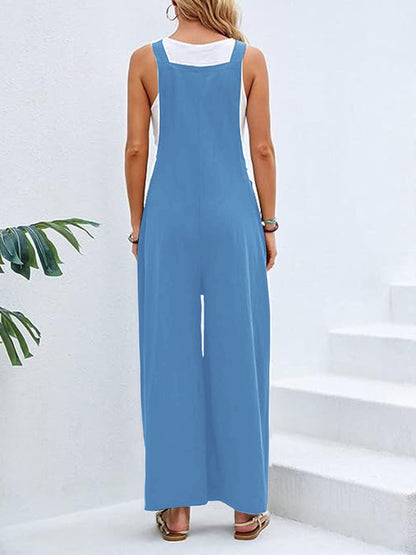 Wide Leg with Pockets | Overalls