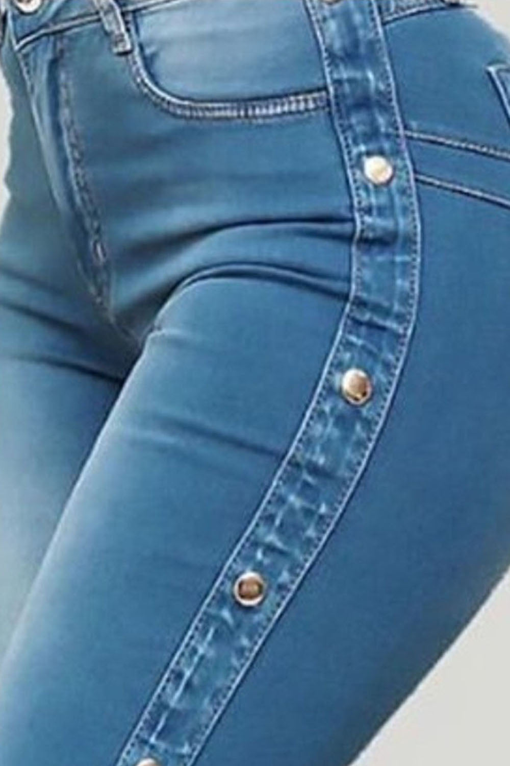 Button Detail Flare | Jeans