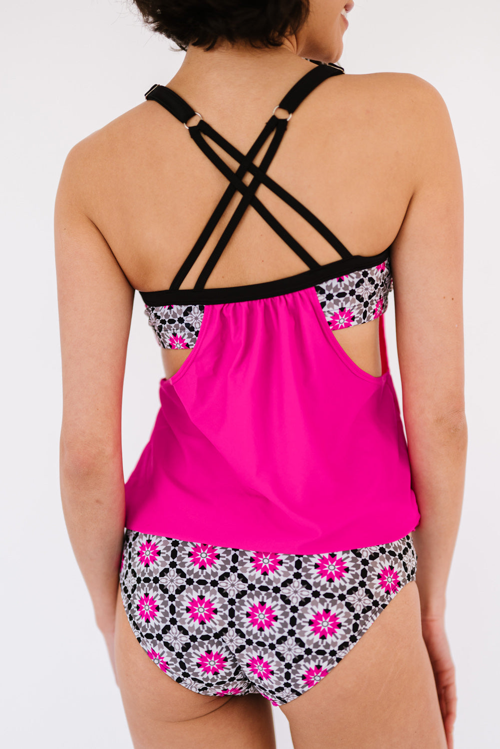 Cutout N' Crisscross | Tankini Set