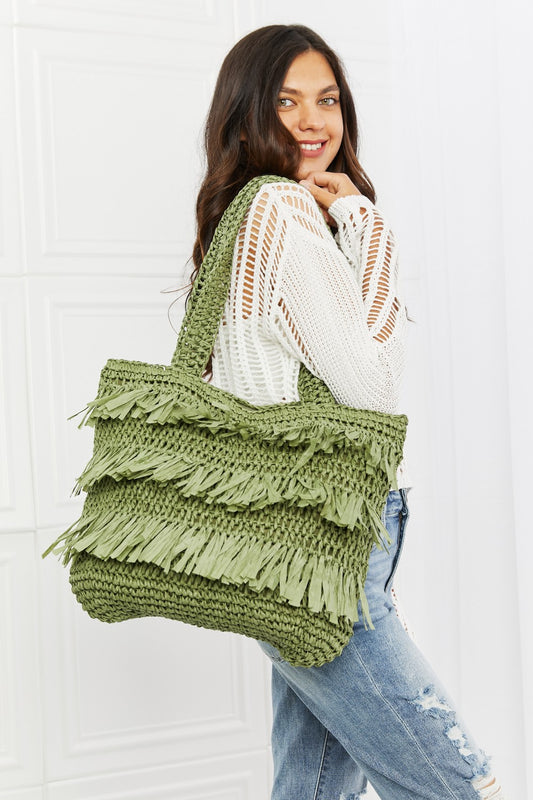 Counting Straw Fringe | Tote Bag