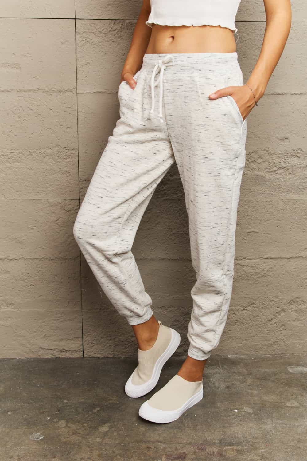 Tie Waist Long | Sweatpants