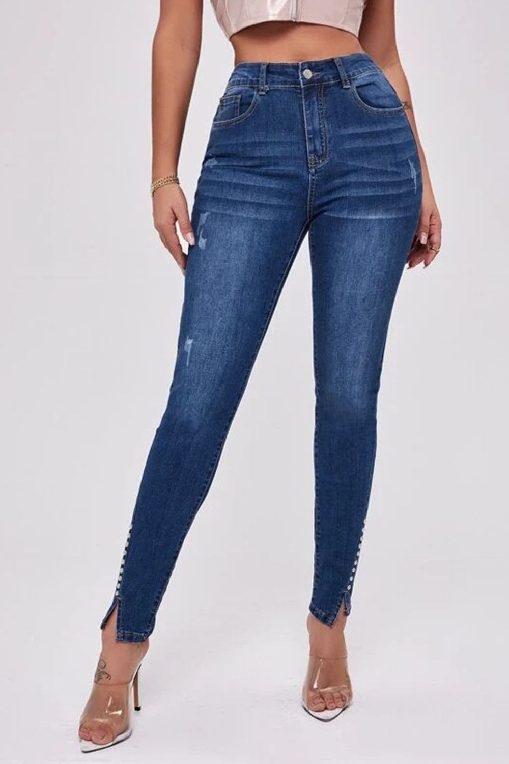 Buttoned Long | Jeans