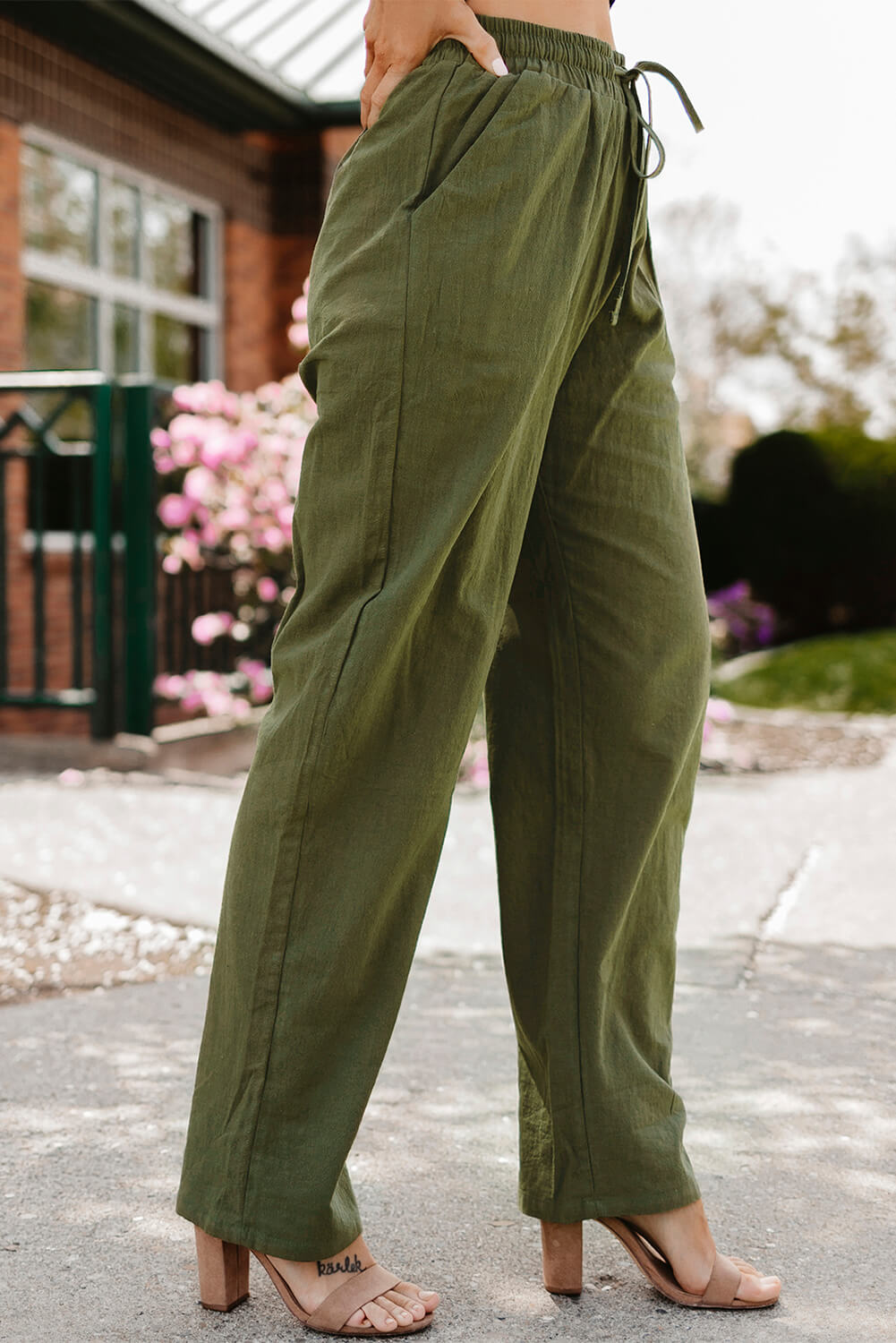 Drawstring Elastic Waist | Pants