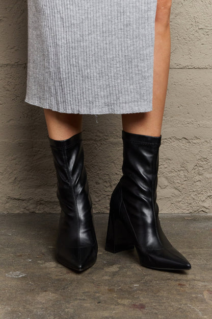 Block Heel Sock | Boots