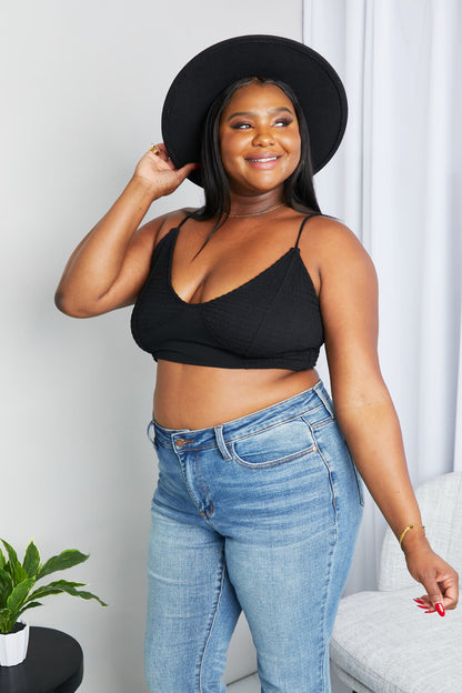 Textured Spaghetti Strap | Bralette