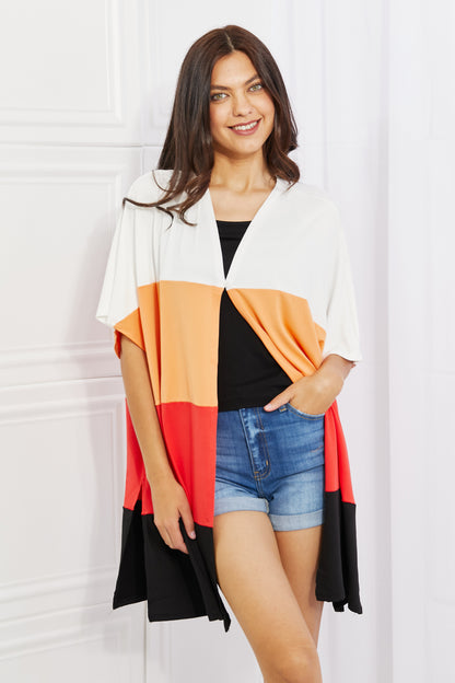 Color Block Short Sleeve | Cardigan