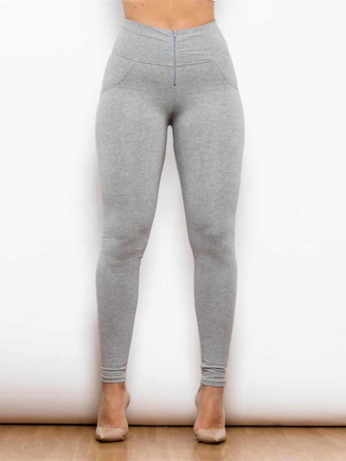 Zip Detail High Waist | Leggings