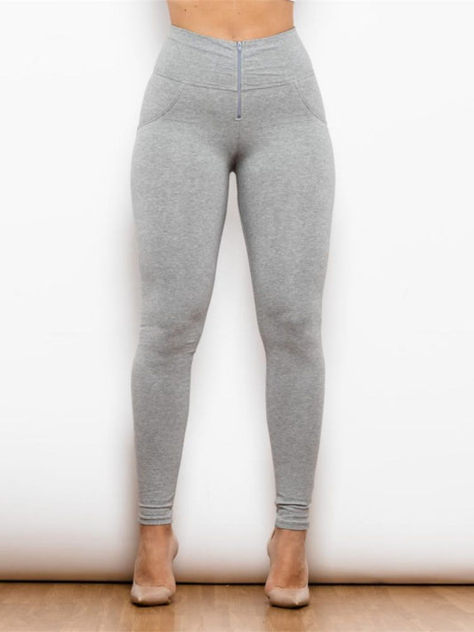 Zip Detail High Waist | Leggings