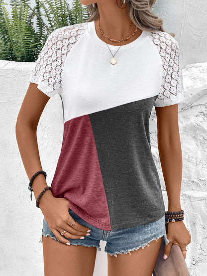 Color Block Raglan Sleeve | Tee