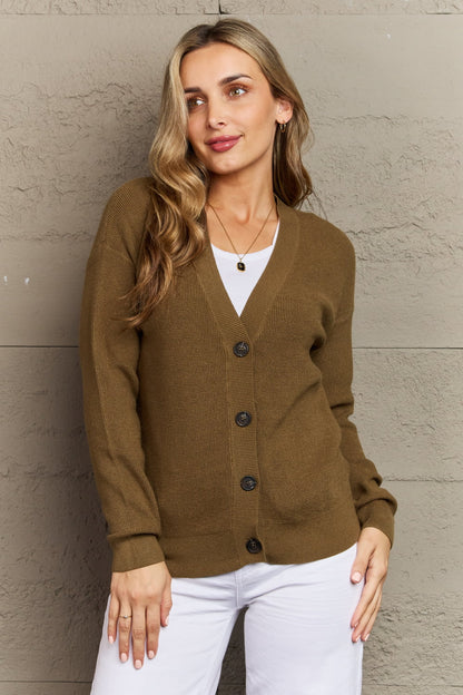 Button Down in Olive | Cardigan