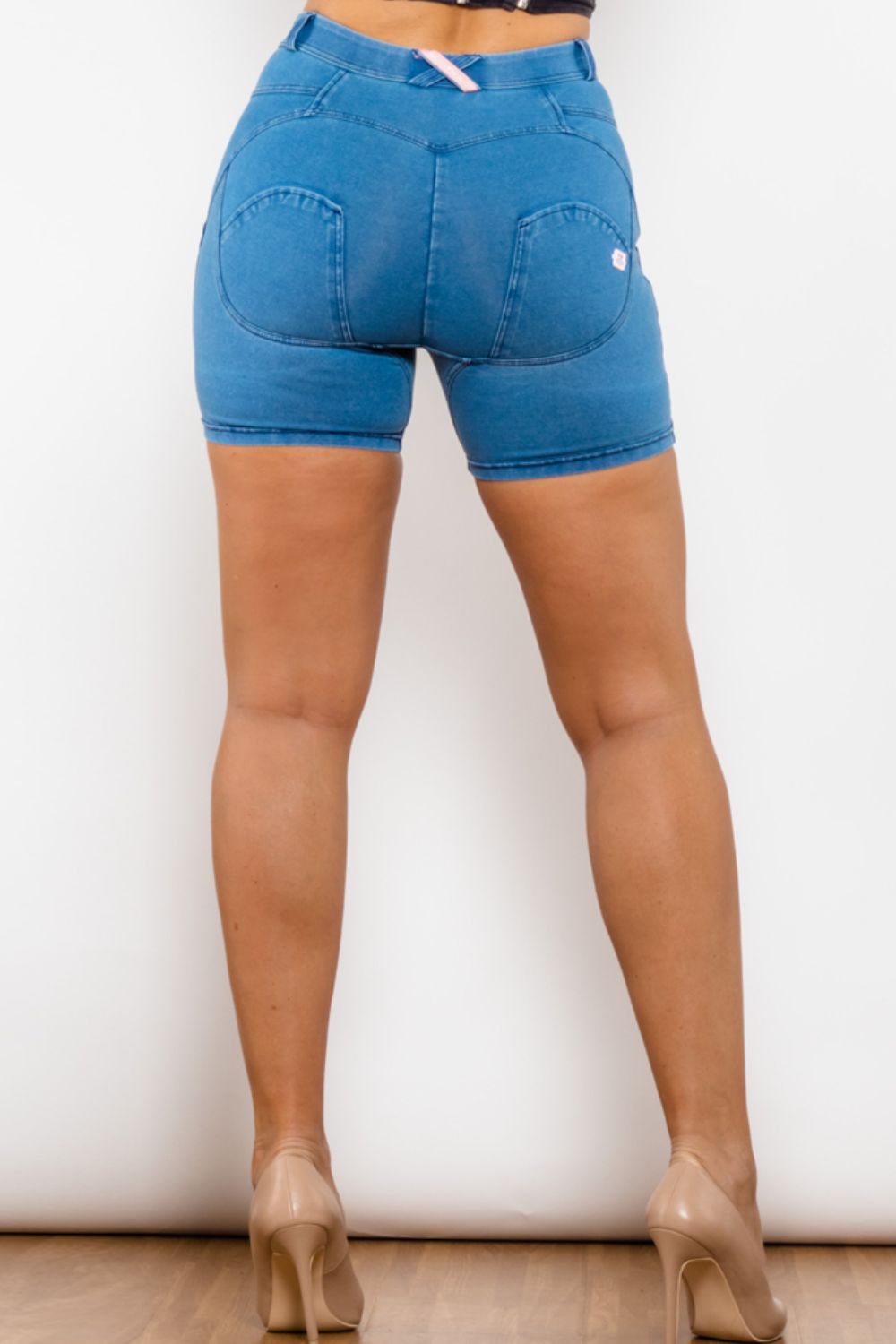 Buttoned Skinny Denim | Shorts