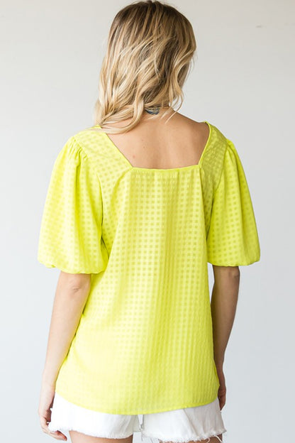 Short Balloon Sleeve | Blouse