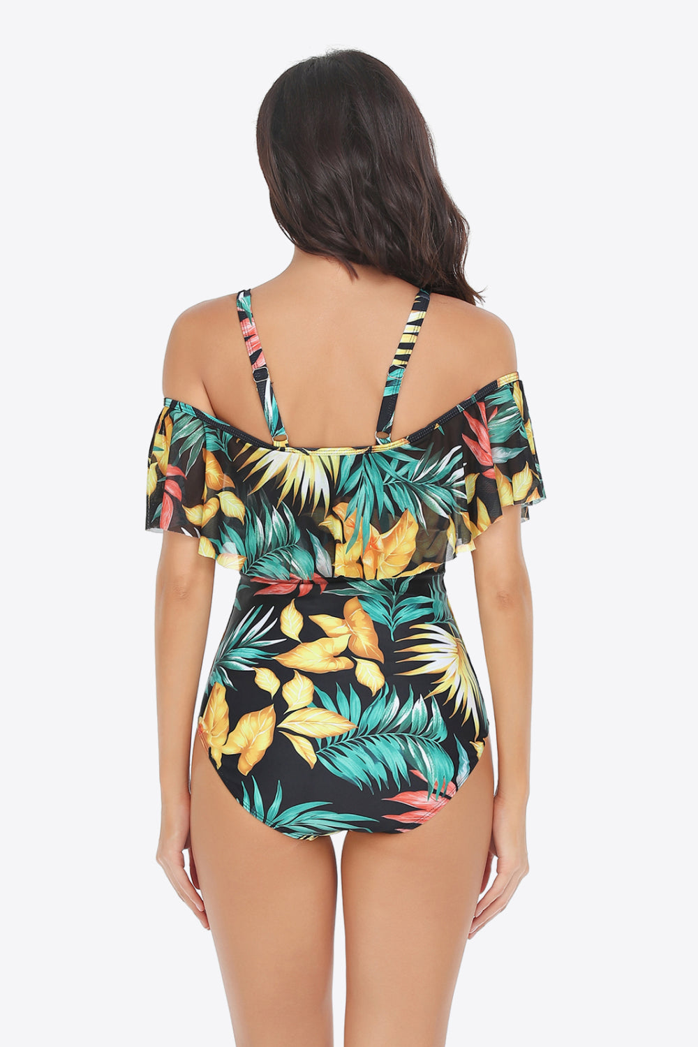 Cold-Shoulder Layered | One-Piece Swimsuit