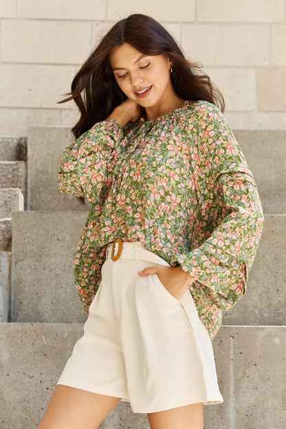 Balloon Sleeve Floral | Blouse