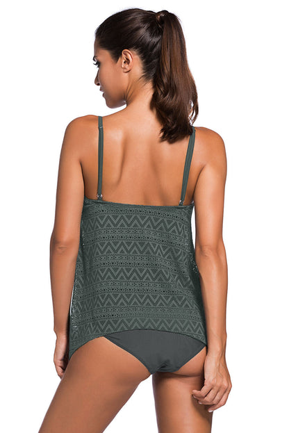 Spaghetti Strap Scoop Neck | Tankini Set