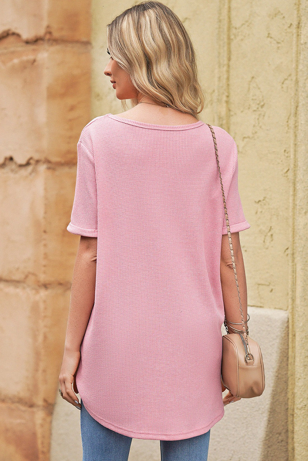 V-Neck Dropped Shoulder Tunic | Top