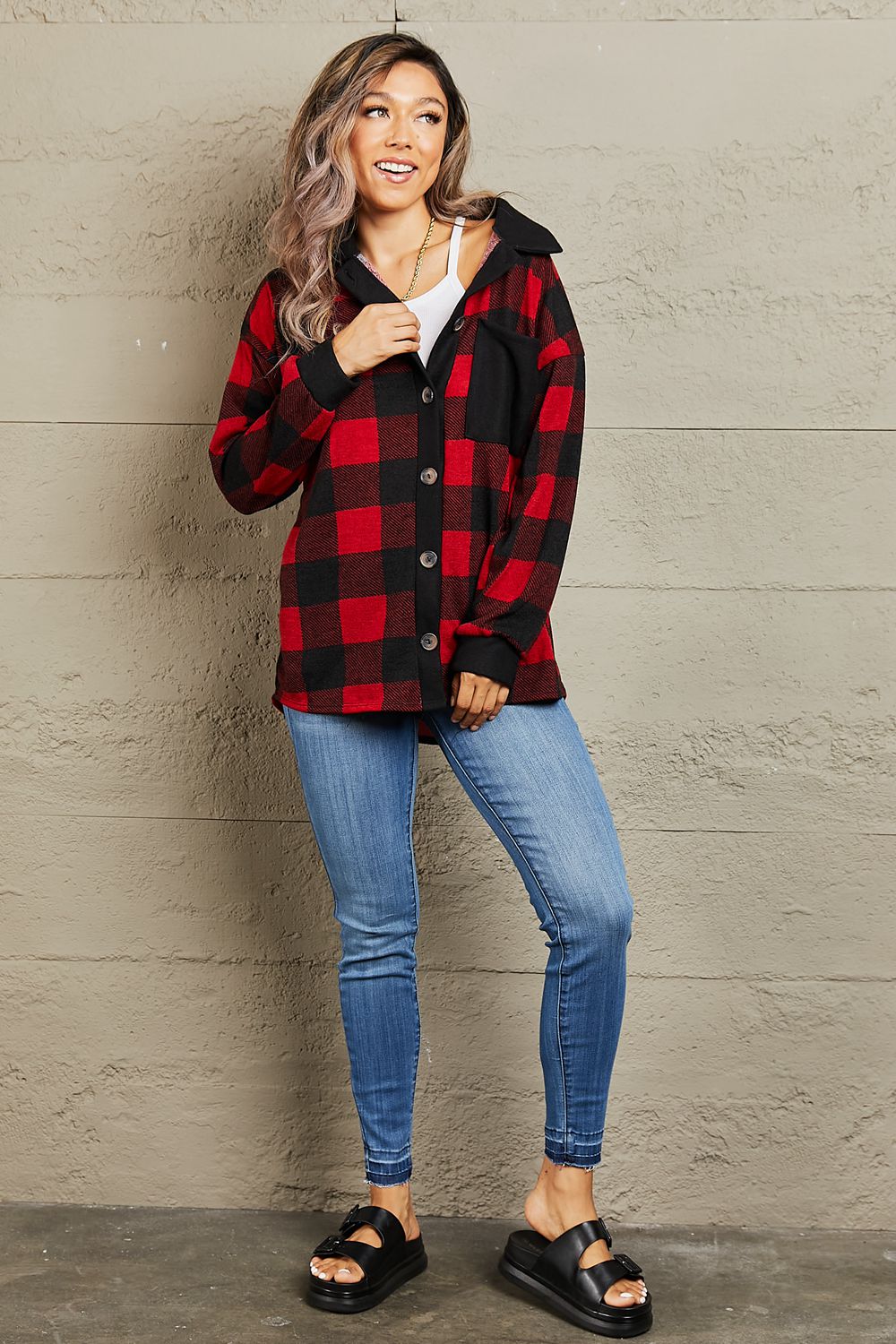 Contrast Plaid | Shacket