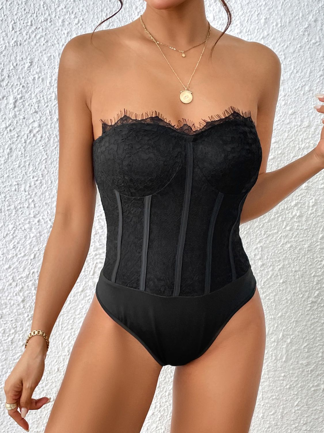Strapless Sweetheart Neck | Bodysuit
