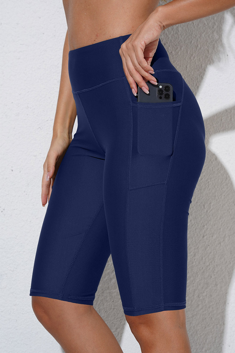 Swim Biker Shorts with Pockets | Swimwear