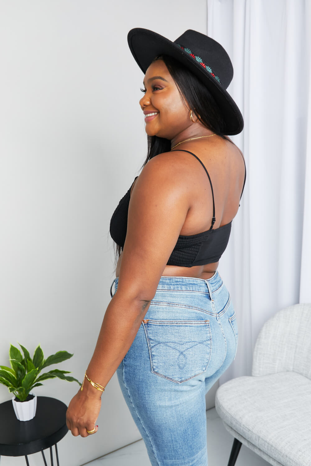 Textured Spaghetti Strap | Bralette