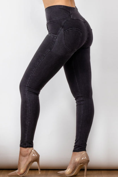 Comfy Huggers High Waist Skinny Long | Jeans