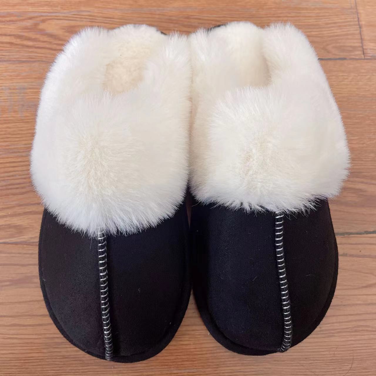 Faux Suede Center Seam | Slippers