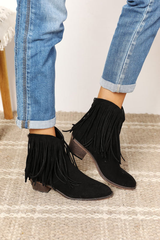 Fringe Cowboy Western Ankle | Boots