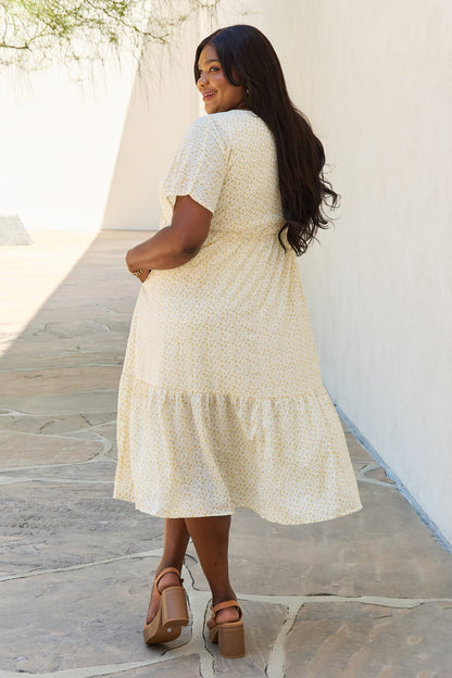 Cream Kimono Sleeve Midi | Dress