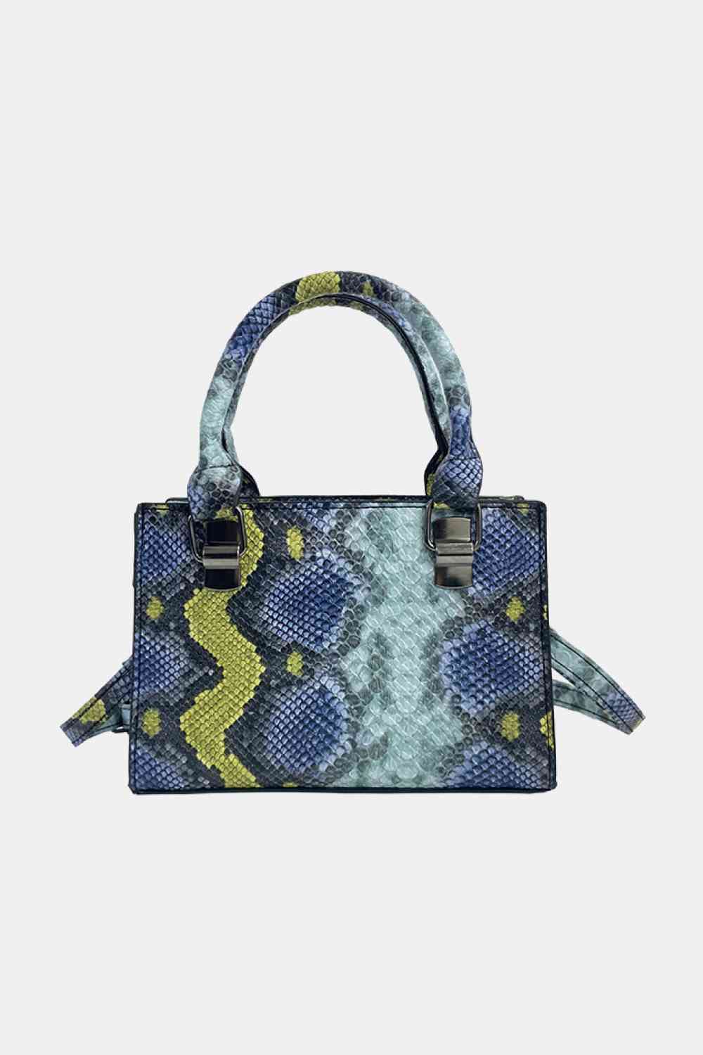 Snakeskin Print Vegan Leather | Handbag