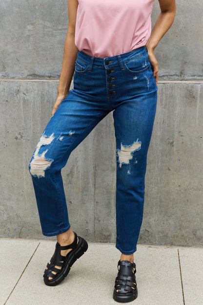 High Waisted Ripped Boyfriend | Jeans