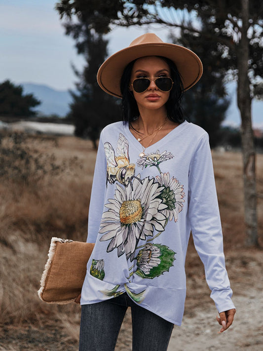 Bees N’ Me V-Neck Long Sleeve | Tee