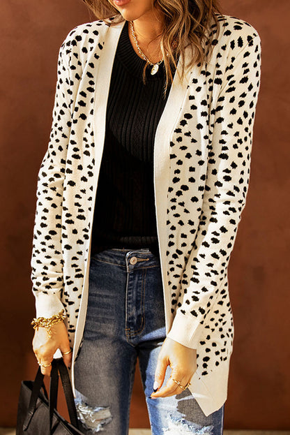 Long Sleeve with Pocket Leopard | Cardigan