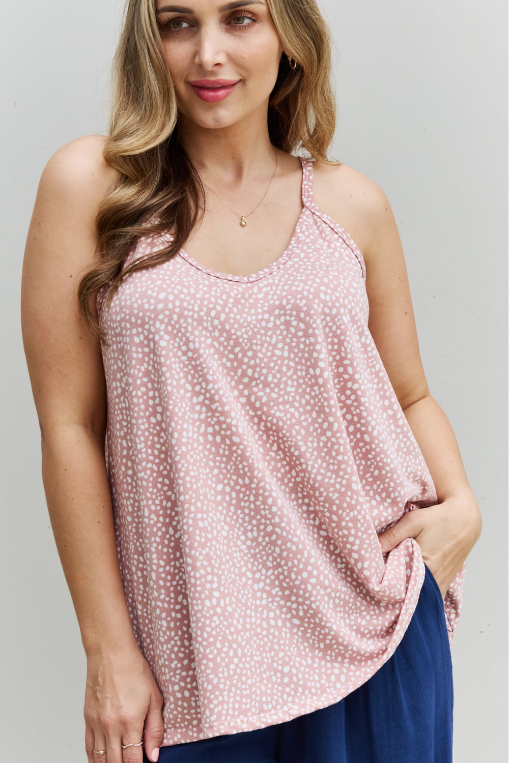 Spaghetti Strap V-Neck | Top