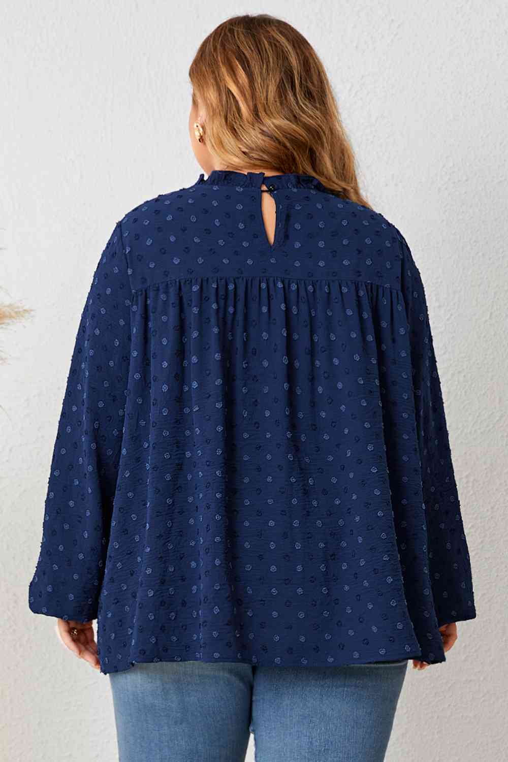Mock Neck Balloon Sleeve | Blouse