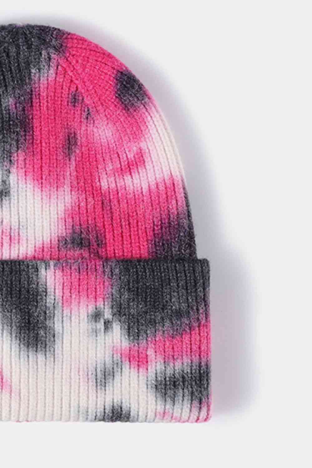 Tie-Dye Cuffed Rib-Knit Beanie | Hat