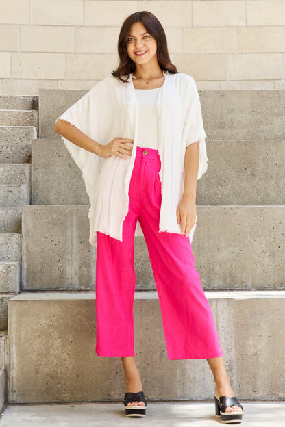 Wash Gauze Open Front in Off White | Kimono