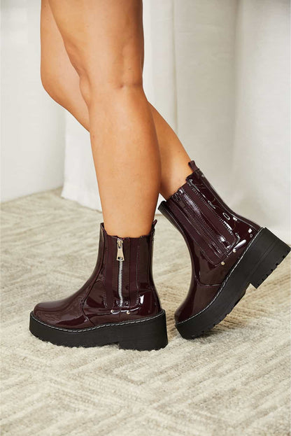 Side Zip Platform | Boots
