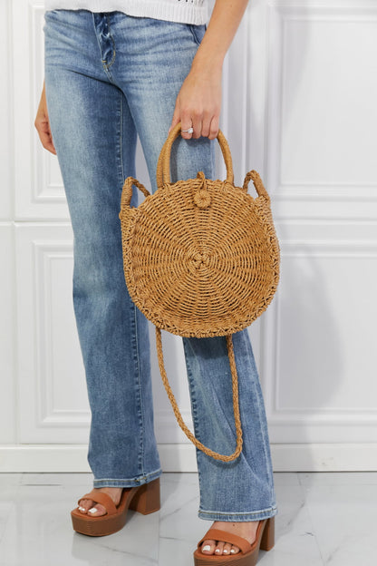 Caramel Rounded Rattan | Handbag