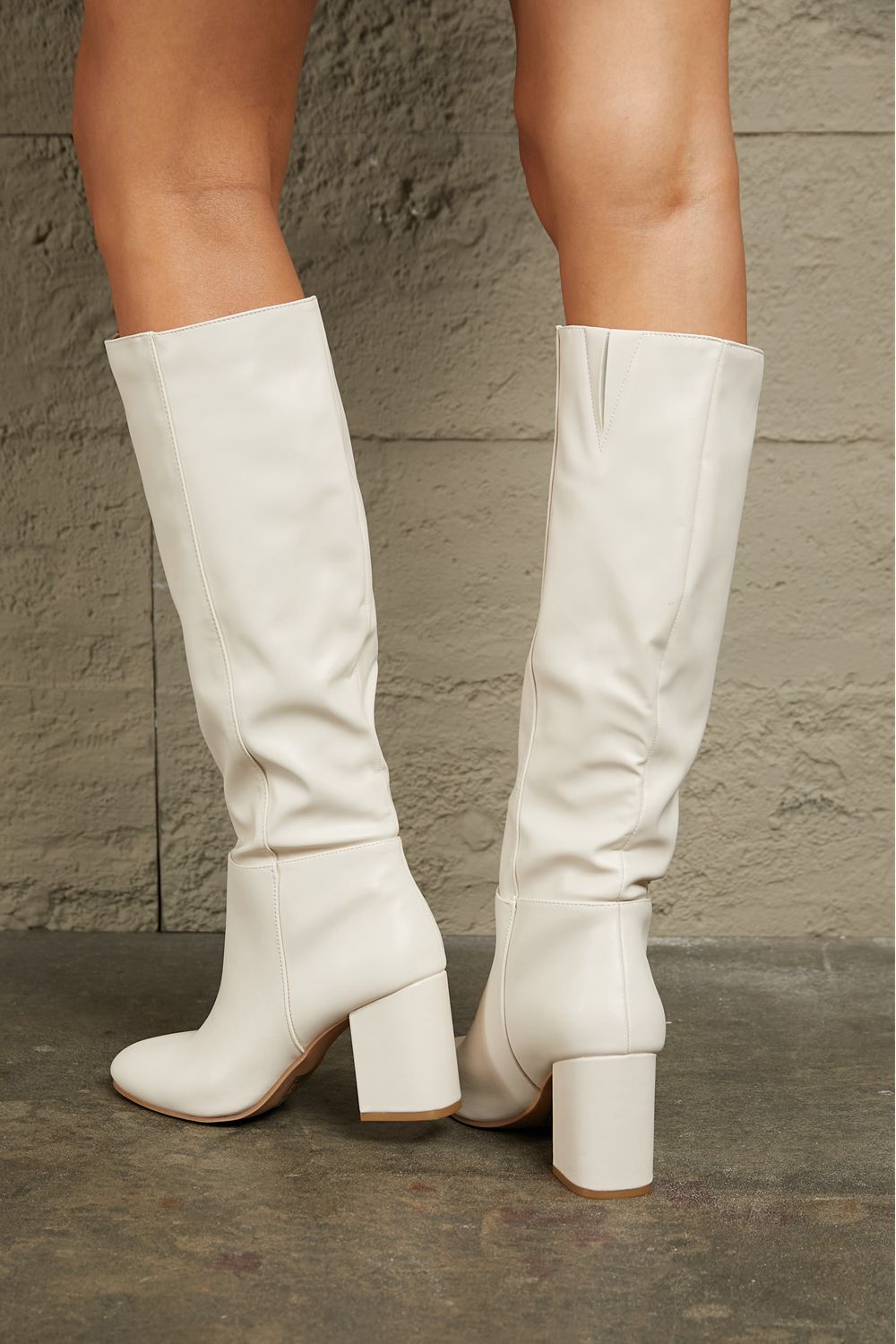 Block Heel Knee High | Boots