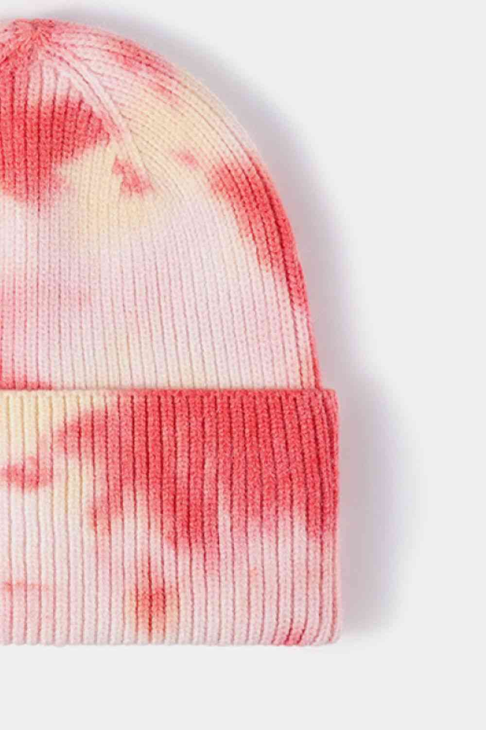 Tie-Dye Cuffed Rib-Knit Beanie | Hat
