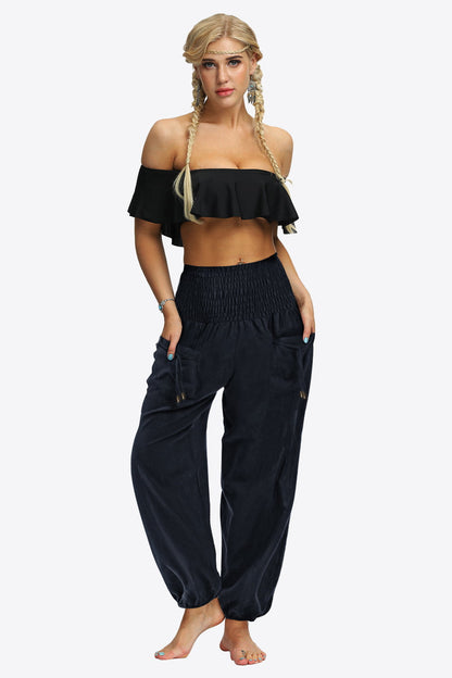Smocked Long with Pockets | Joggers