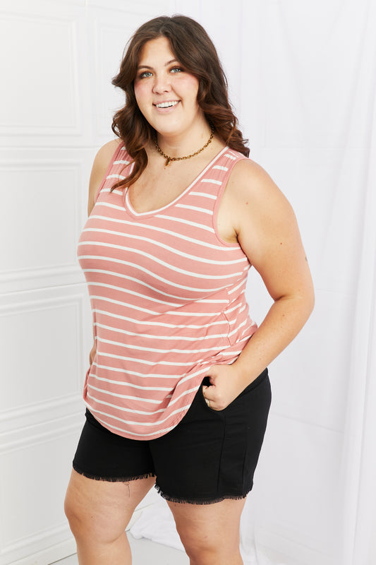 Sleeveless Striped | Top