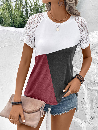 Color Block Raglan Sleeve | Tee