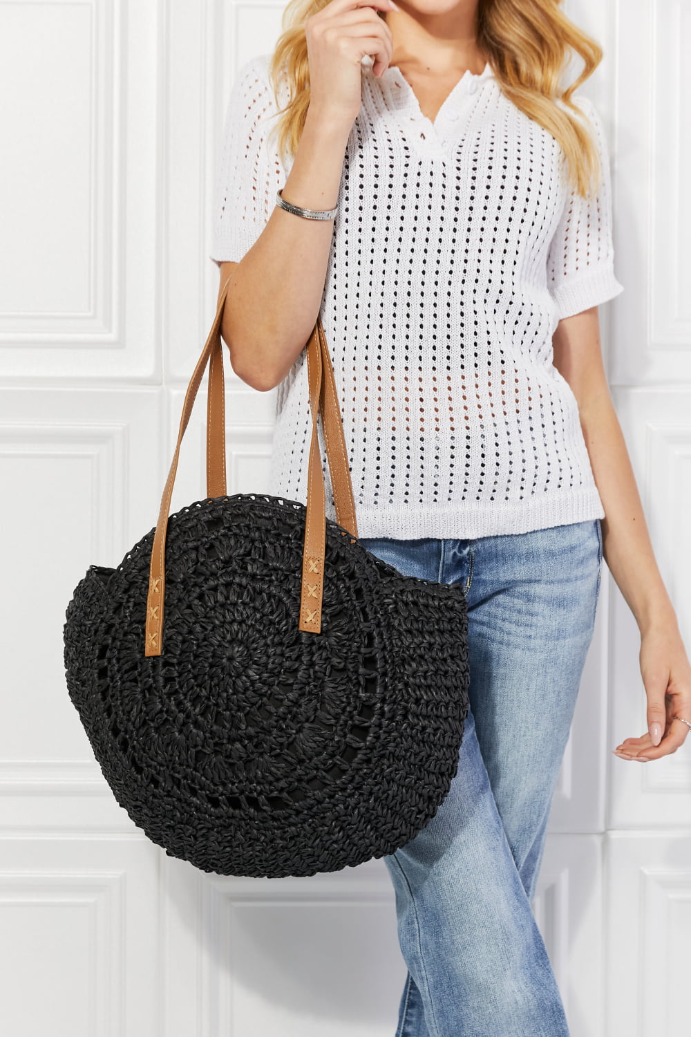 Black C'est La Vie Crochet | Handbag