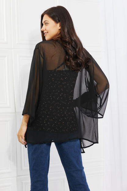 Black Chiffon | Kimono